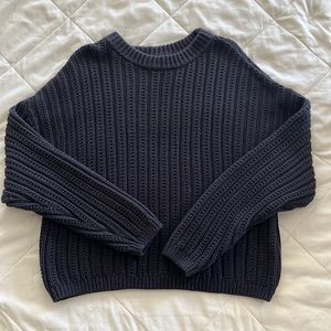 Women’s Black Chunky Knit Sweater Size XL